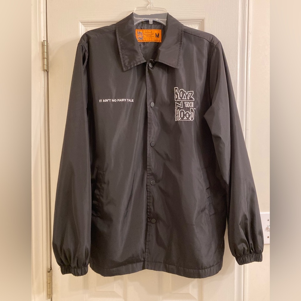 Boyz N the Hood Wind Jacket with Embroidered Text